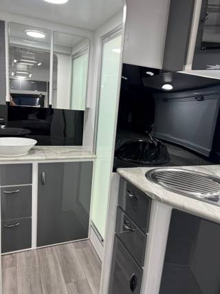 Blue Sky Splendour 21ft Angled Kitchen view 18