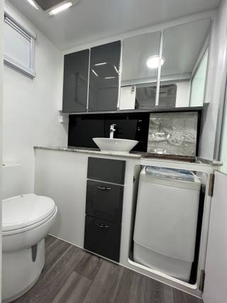 Blue Sky Splendour 21ft Angled Kitchen view 19