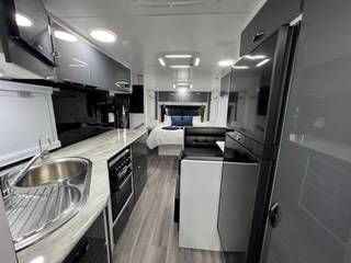 Blue Sky Splendour 21ft Angled Kitchen view 21